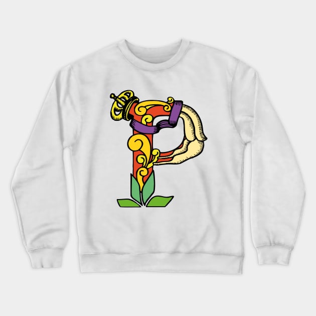 Crazy Monogram P Crewneck Sweatshirt by Tylwyth